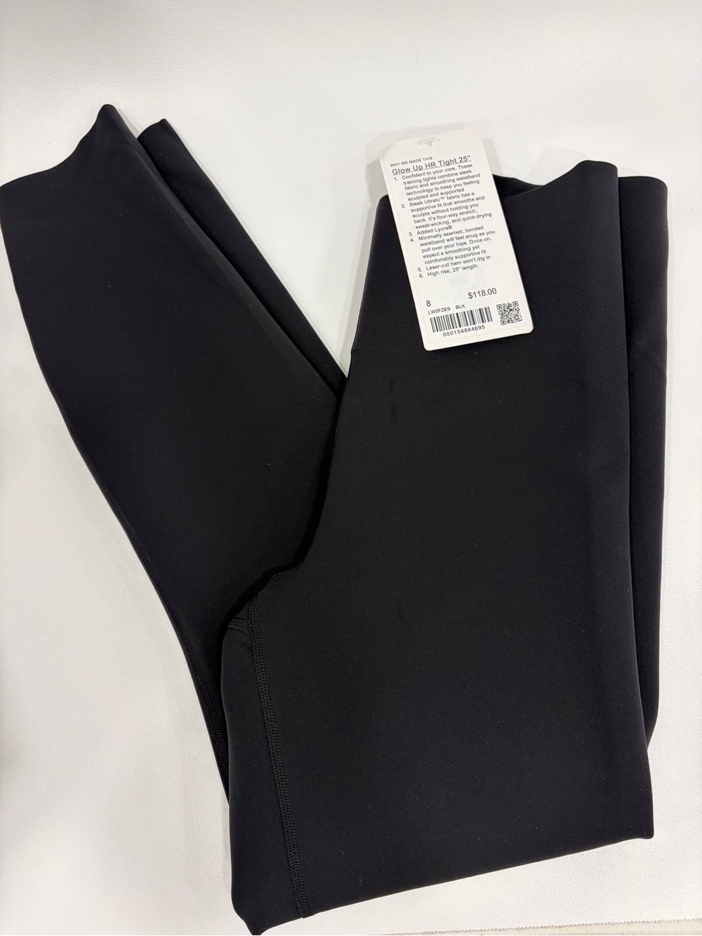 NWT lululemon Glow Up High-Rise Tight 25" Black